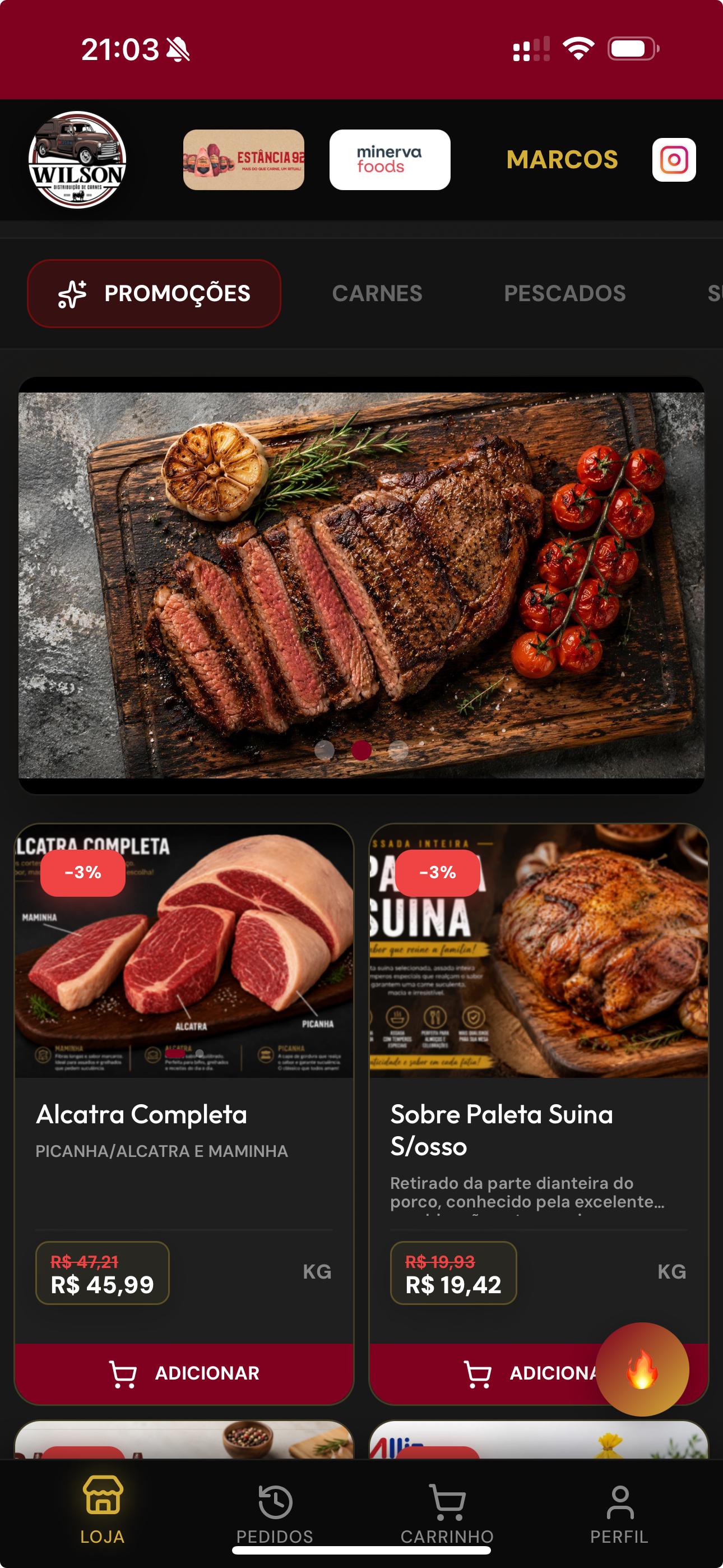 Vitrine Digital — preview do catálogo